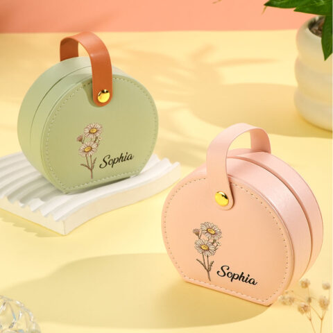 Stop Scrolling – This Is The One: Personalized Birth Flower Jewelry Box with Name