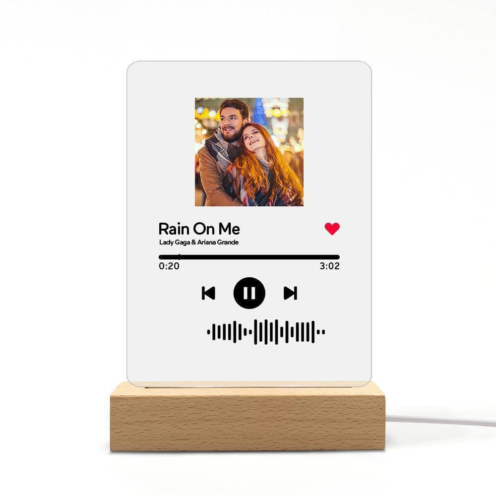 Guaranteed Happy Tears: Custom Music Glass Music Plaque Night Light Music Code Lamp