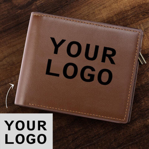 Every purchase starts with a memory: Photo Engraved Wallet Company Logo Gift for Employee