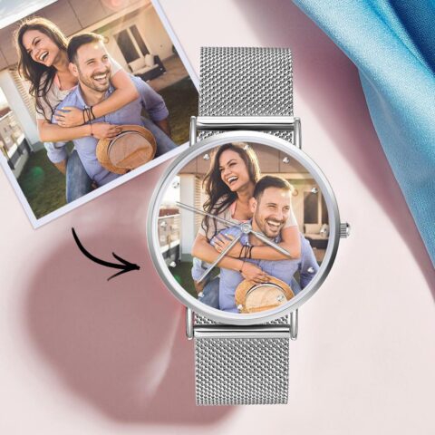 The Small Box With the Big Reaction: Women’s Personalized Engraved Photo Watch Alloy