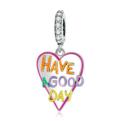 Every charm tells a chapter – start their story today: Have a Good Day Heart Dangle