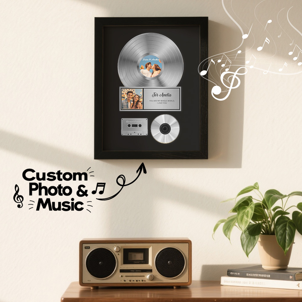 The Small Box With the Big Reaction: Personalized Golden Record Style Music Decor,