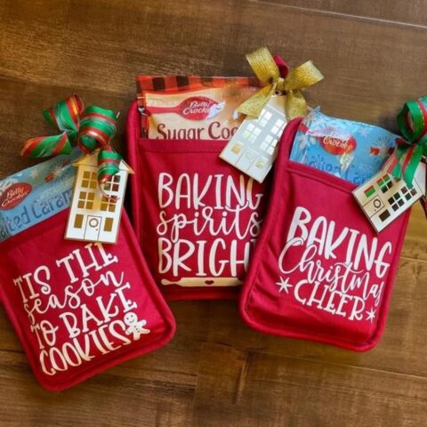 Christmas Baking Pot Rack Oven Pad Present Bag Kitchen Gifts Christmas