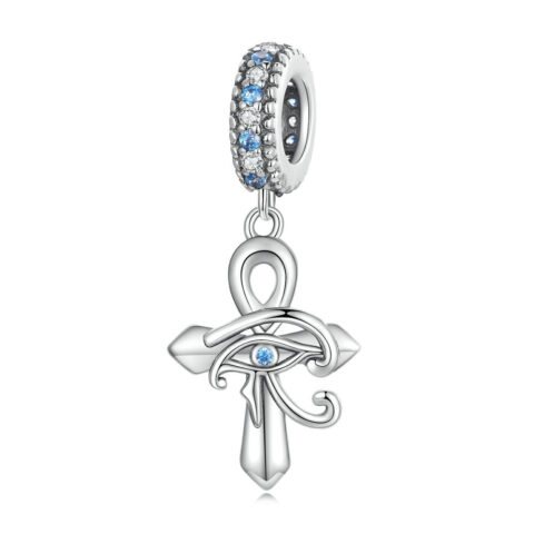 Small enough to collect, meaningful enough to keep forever: Cross Eye of Horus Charm Silver