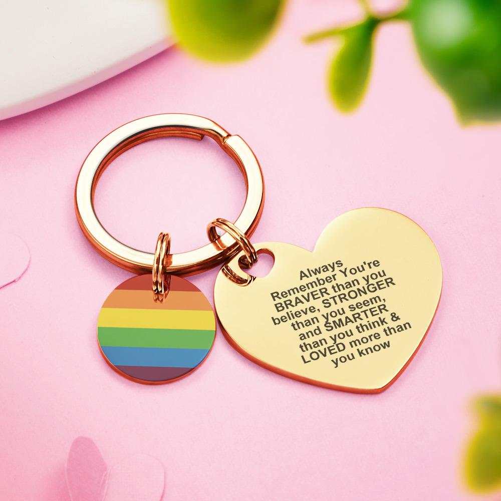 Open Slowly. Tears Likely.: Custom LGBT Rainbow Gay & Lesbian Pride Keychain Pansexual
