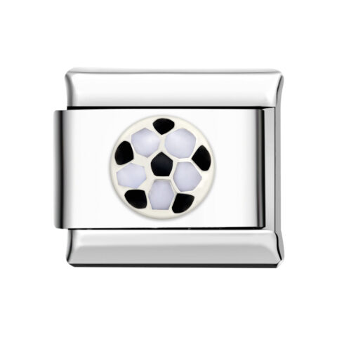 Mini Soccer Ball Italian Charm For Italian Charm Bracelets Composable Link