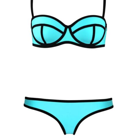 Made for one person in the world – them: Color Block Bikini Set Colorblock Wet Suit