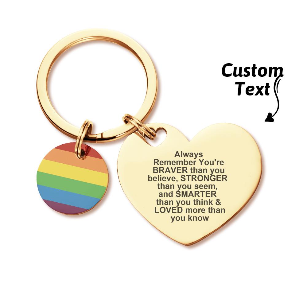 Open Slowly. Tears Likely.: Custom LGBT Rainbow Gay & Lesbian Pride Keychain Pansexual