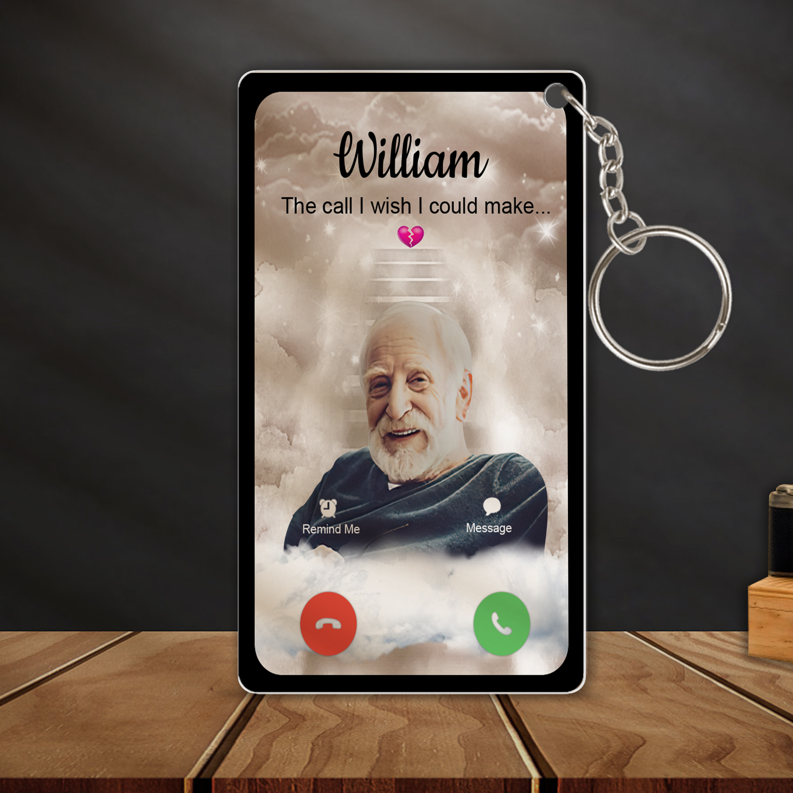 Personalized Acrylic Keychain The Call I Wish I Could Take Memorial