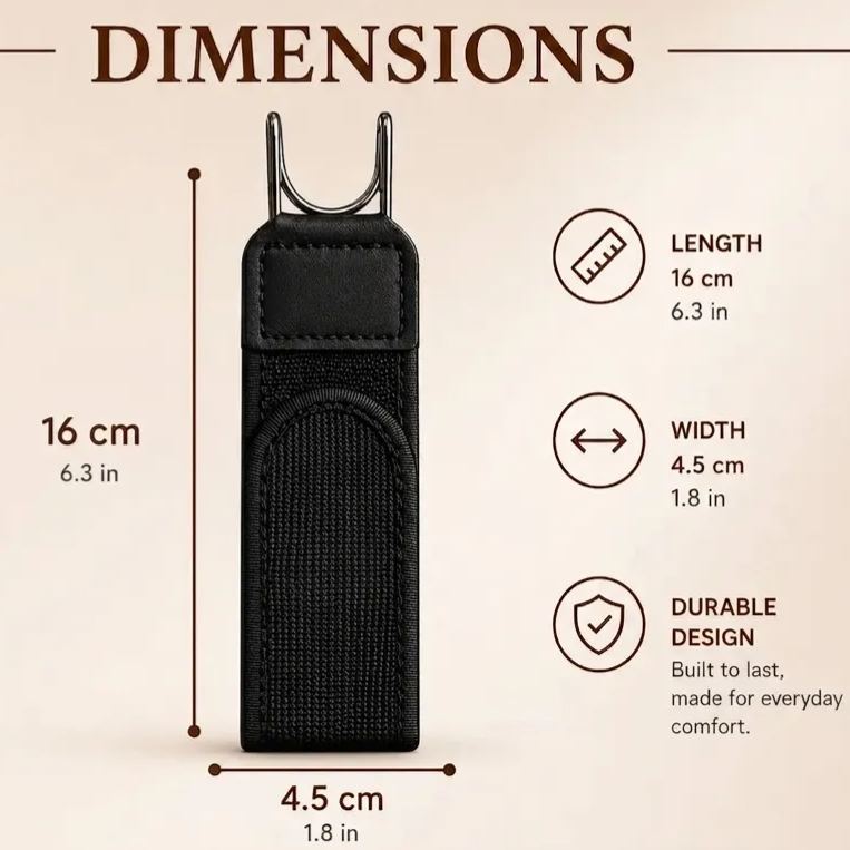 Buckle-Free Elastic Belt for Jeans Adjustable Waist Tightener hook and loop