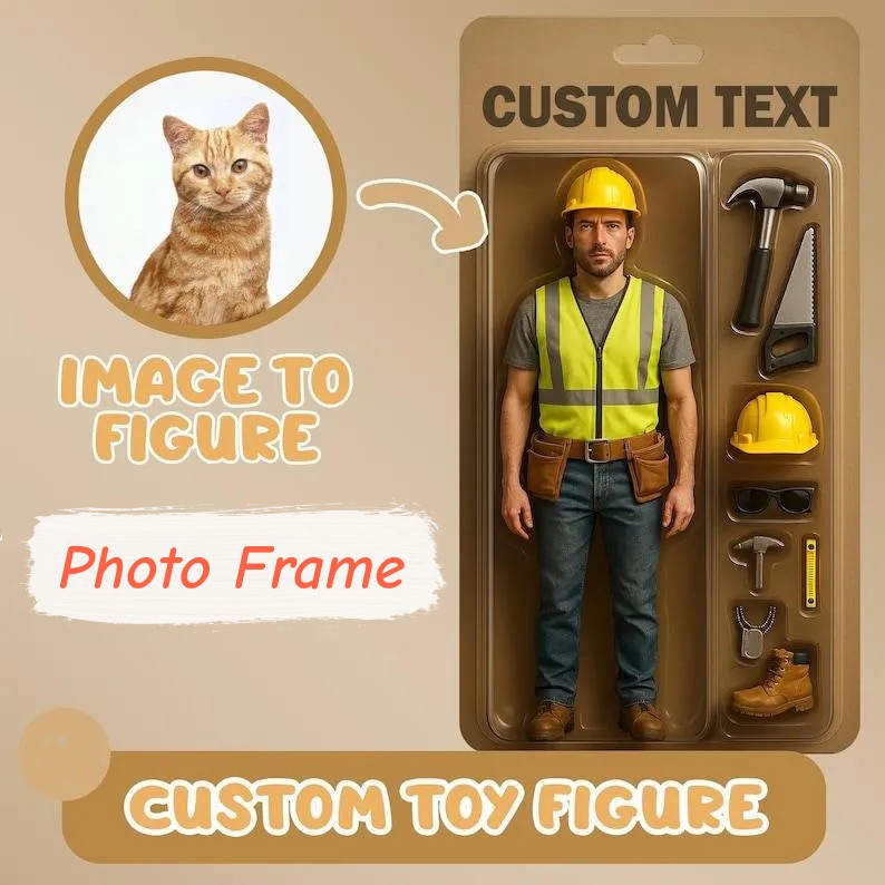 Fully Body Custom Action Figure Portraits | Personalized Toy Box Art