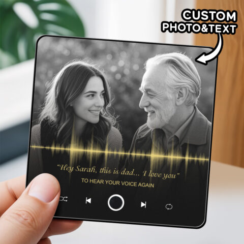 Made for one person in the world – them: Customized Recording Fridge Magnet Record
