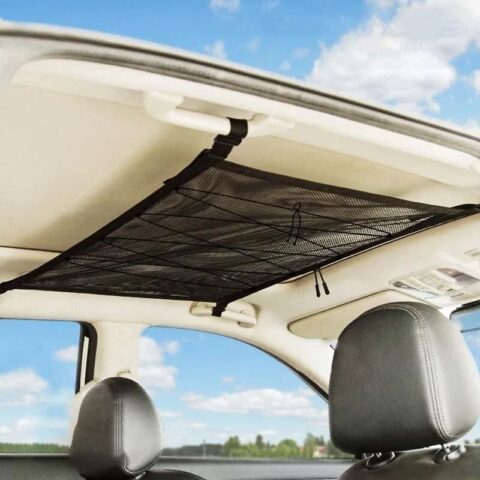 Car Ceiling Cargo Net, Car Ceiling Cargo Net Pocket, Double-Layer Mesh