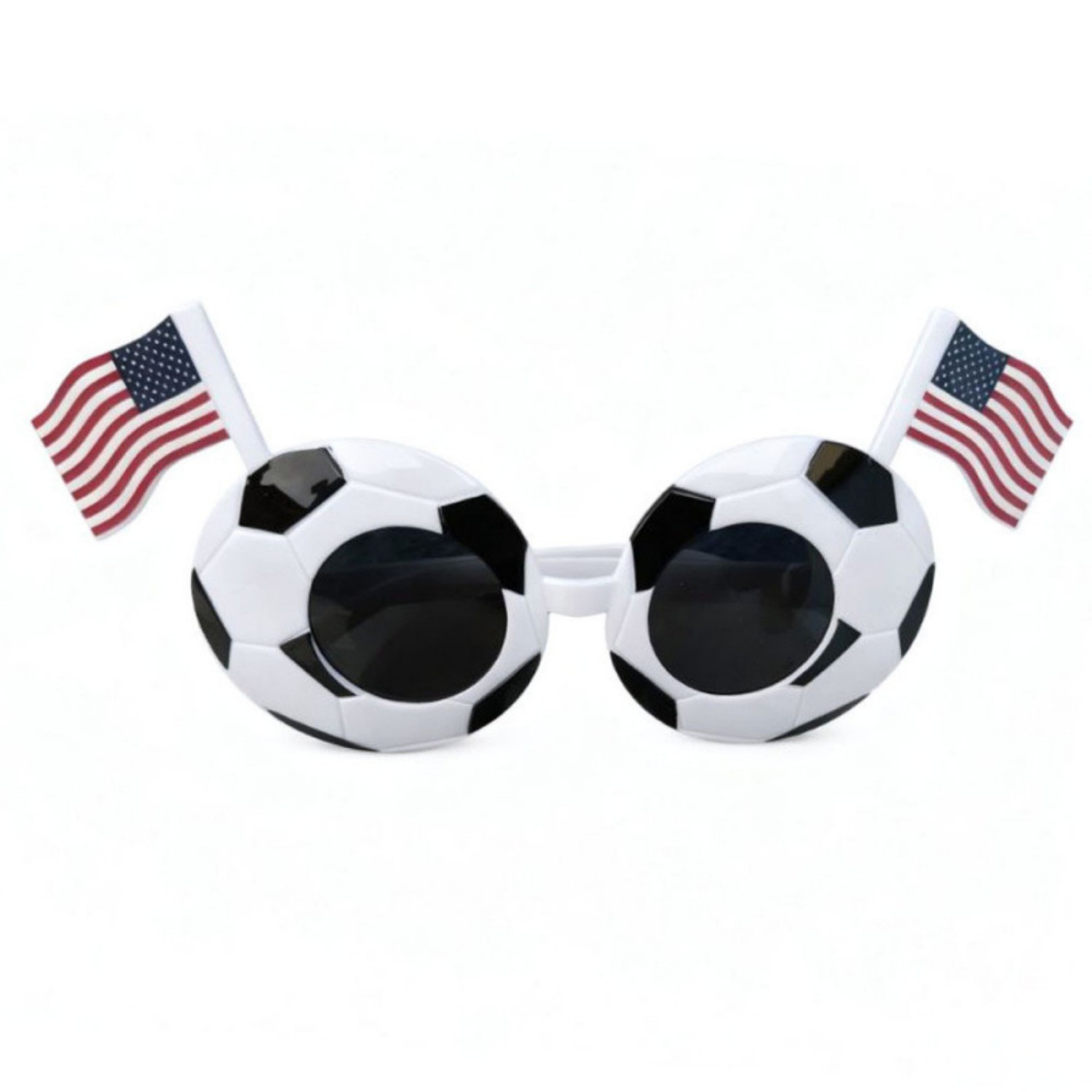 Soccer Pattern Glasses with National Flag Design Football Fan Party Sunglasses