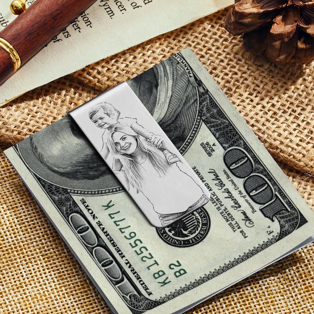 Custom Metal Money Clips Custom Your Photo Gift For Father Lover