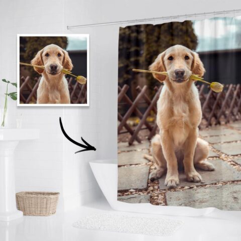 Made for one person in the world – them: Custom Photo Shower Curtain Unique