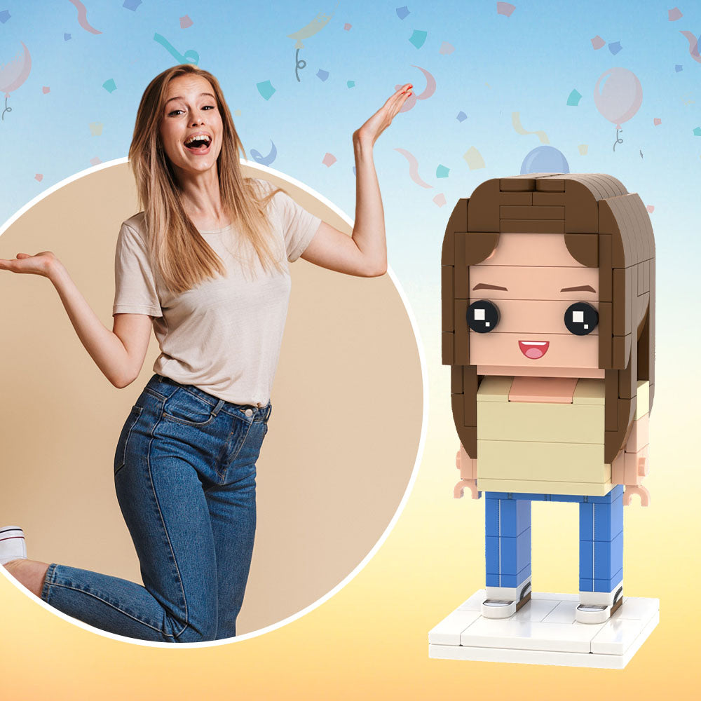 Custom Brick Figures Personalized Photo Brick Figures DIY Brick Figures Create