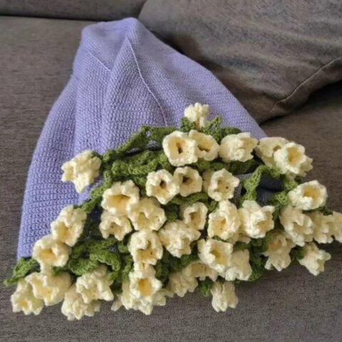 The gift that gets remembered long after the wrapping paper: Hand-Knitted Rose Blanket