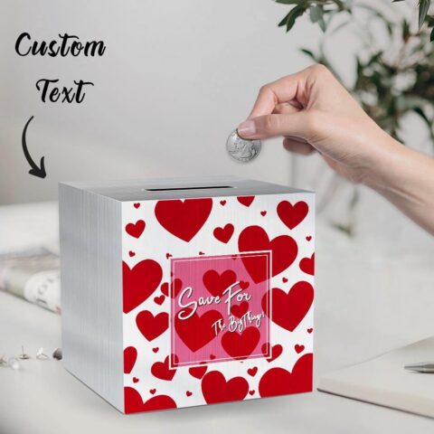 Made for one person in the world – them: Personalized Piggy Bank Engraved Money Box