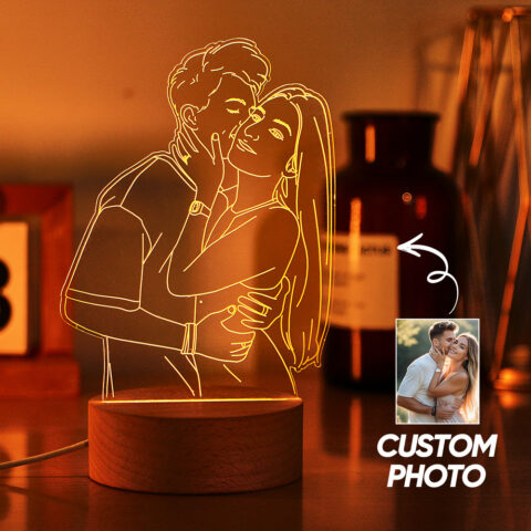 Custom 3D Photo Lamp Led for Bedroom, Personalized Night Light
