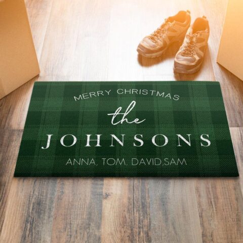 The Unexpected Favorite: Custom Engraved Floor Mat for Christmas Gifts Green-40×60cm