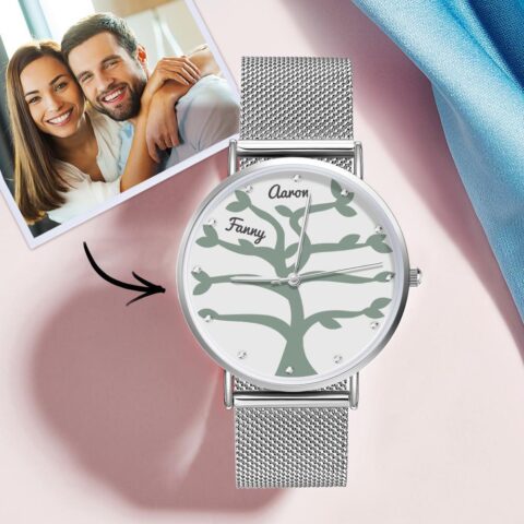 Custom Name Watch Women’s Alloy Bracelet Watch 36mm Couple’s Gifts (1-9