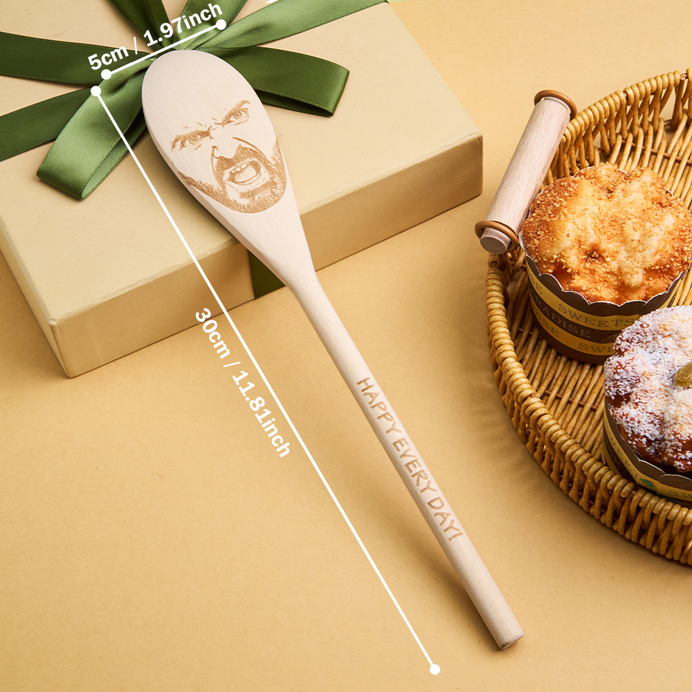 Made for one person in the world – them: Custom Face Spoon Any Face (Facial Features)