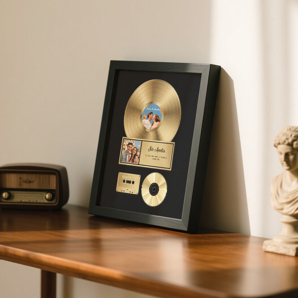 The Small Box With the Big Reaction: Personalized Golden Record Style Music Decor,