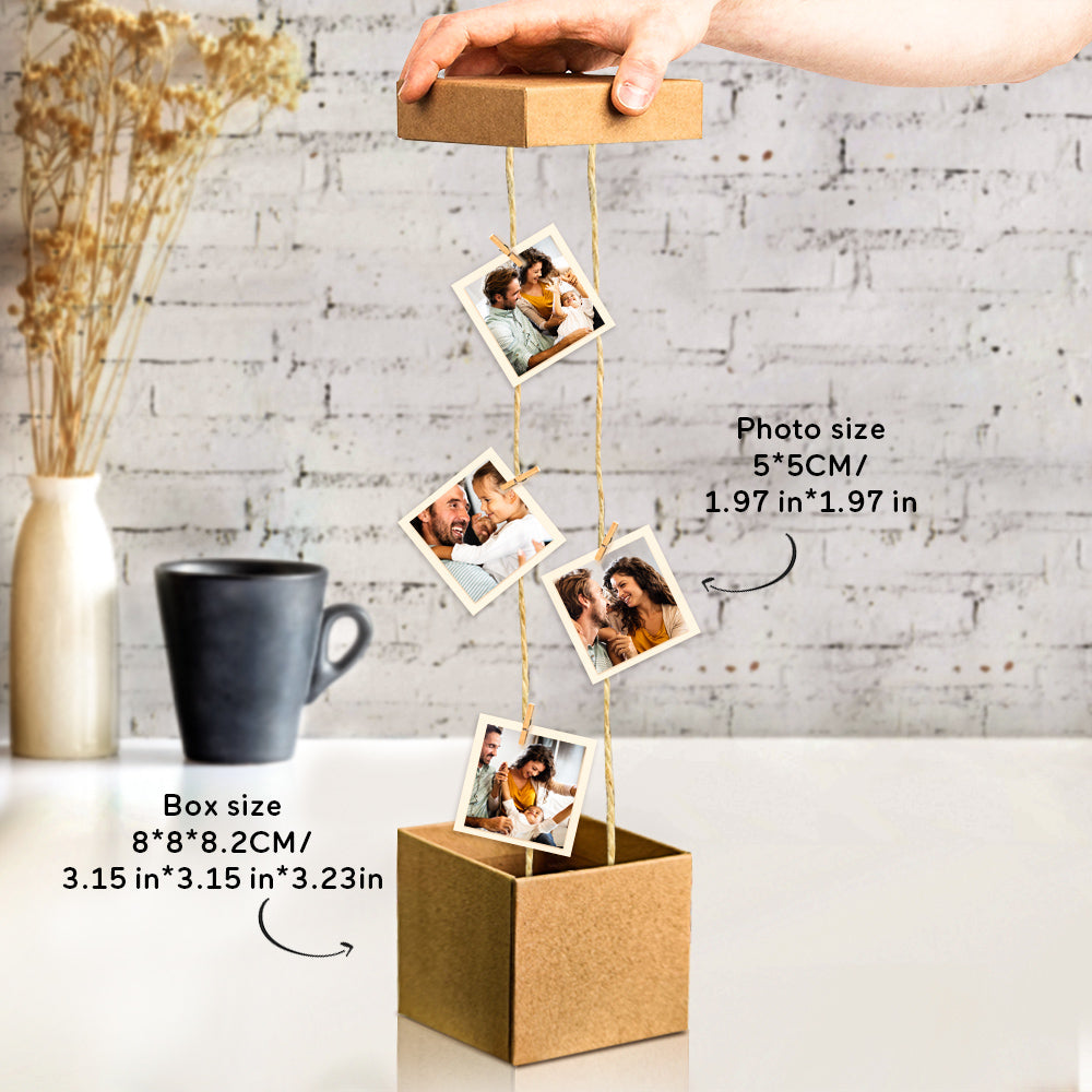 Personalized Pop Out Photo Box Gift for Family