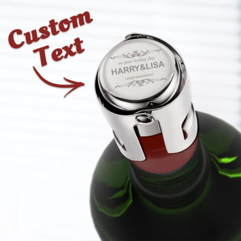 Personalised Wine Bottle Stopper Custom Birthday Wedding Anniversary