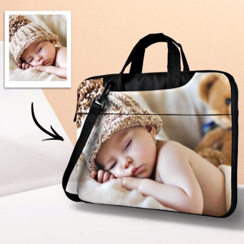 Stop Scrolling – This Is The One: Custom Photo Laptop Bag Convenient for Office Worker