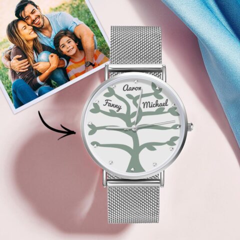 Time flies – give them a reason to check it: Custom Name Watch Women’s Alloy Bracelet