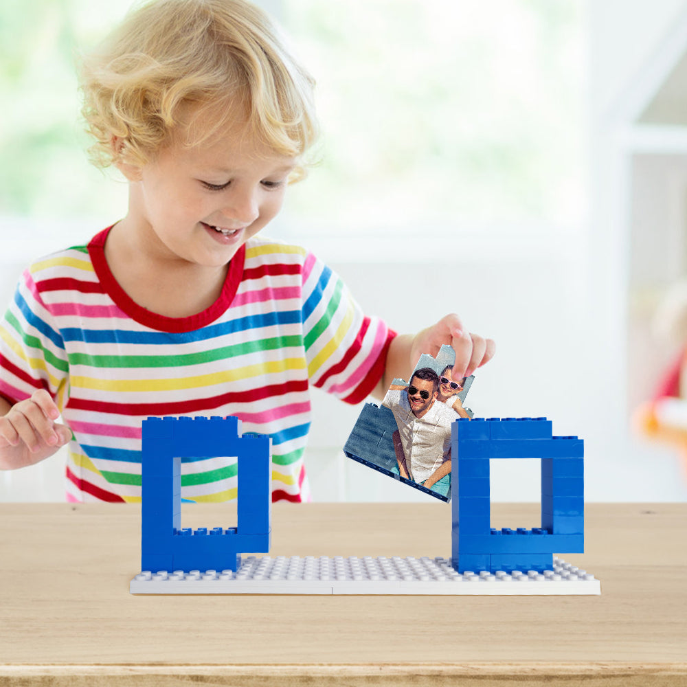 Personalized DAD and PAPA Photo Building Brick Puzzles Photo Block Father’s