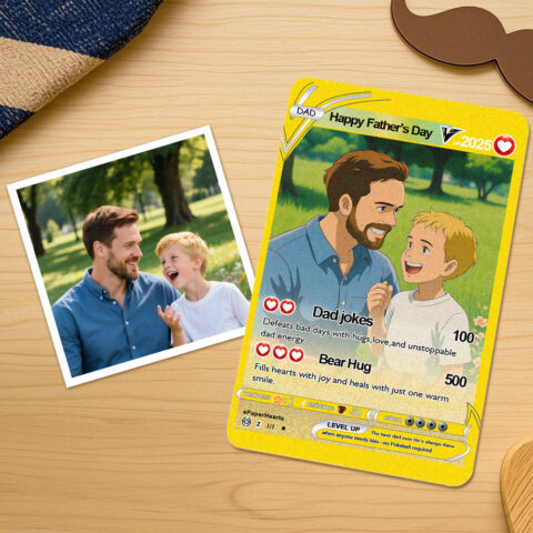 Made for one person in the world – them: Father’s Day Poke Card, Custom Poke Card,