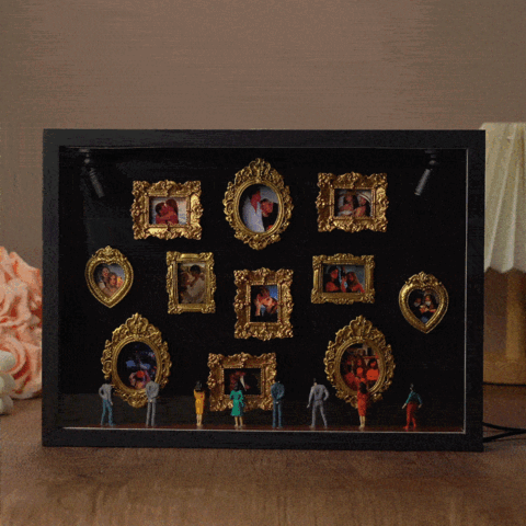 (DIY Build-It-Yourself Version) Museum of Us Frame Personalized Couples