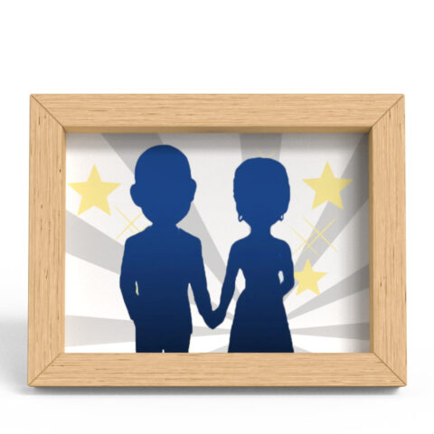 Upper Body Customizable 2 Person Custom Clay Figure Frame