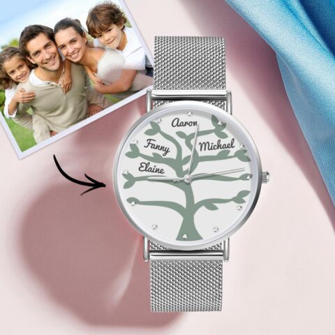 Name Watch Women’s Alloy Bracelet Watch 36mm Unique Gifts (1-9 Names)