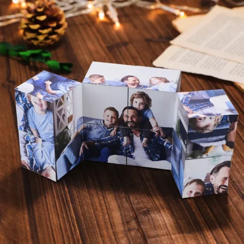 Personalized Folding Picture Photo Frame Rubic’s Cube | Father’s Day