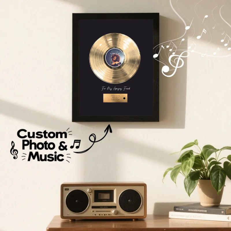 The Small Box With the Big Reaction: Personalized Golden Record Style Music Decor,