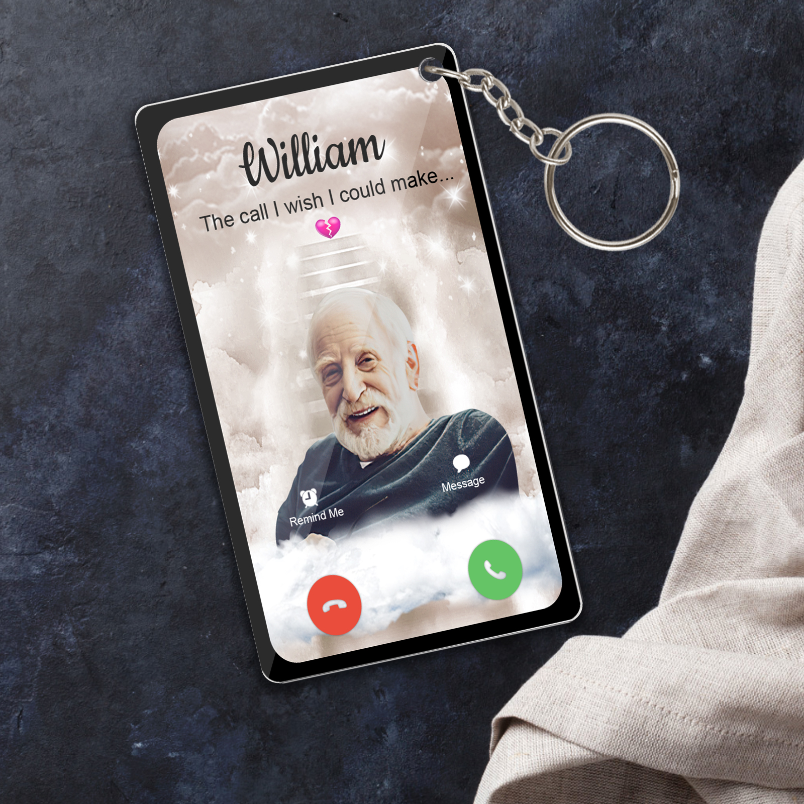 Personalized Acrylic Keychain The Call I Wish I Could Take Memorial