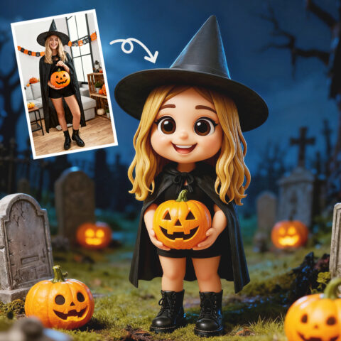 Custom Toy Figure 3D Mini Figures Personalization Photo Blind Box Halloween