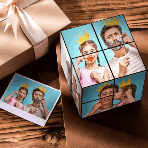 The gift that becomes quality time together: Photo Frame Rubic’s Multiphoto Frame
