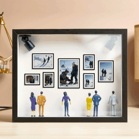 Custom Photo Mini Art Gallery Frame Personalized Museum of Us Frame
