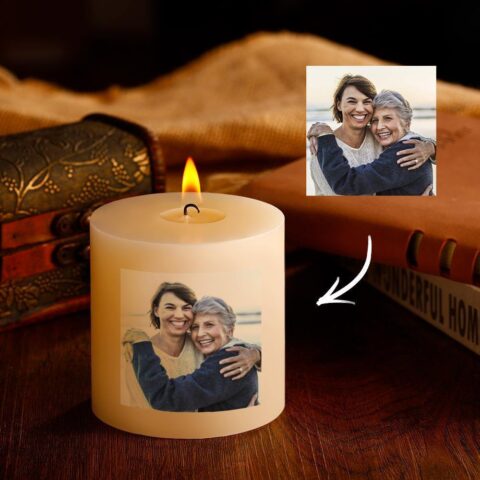 Custom Photo Candle Memorial Candle Mothers Day