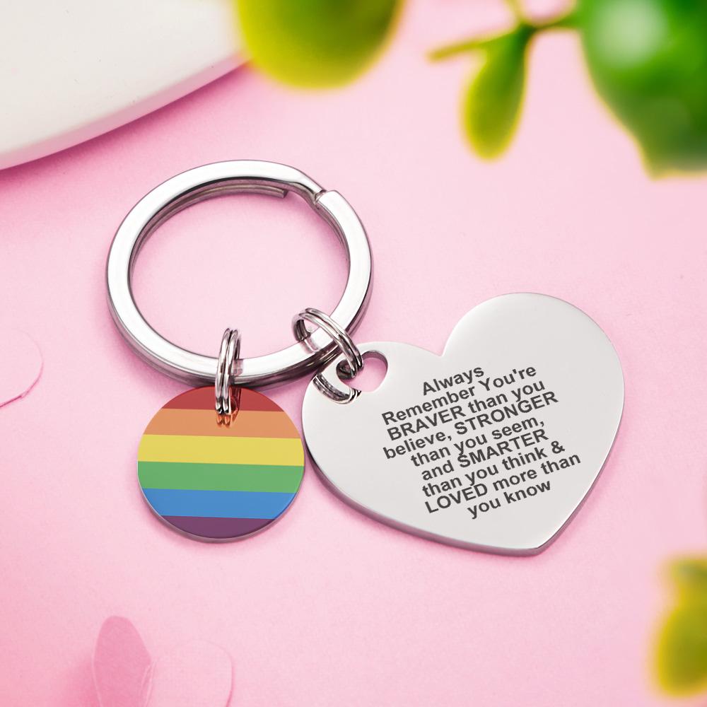 Open Slowly. Tears Likely.: Custom LGBT Rainbow Gay & Lesbian Pride Keychain Pansexual