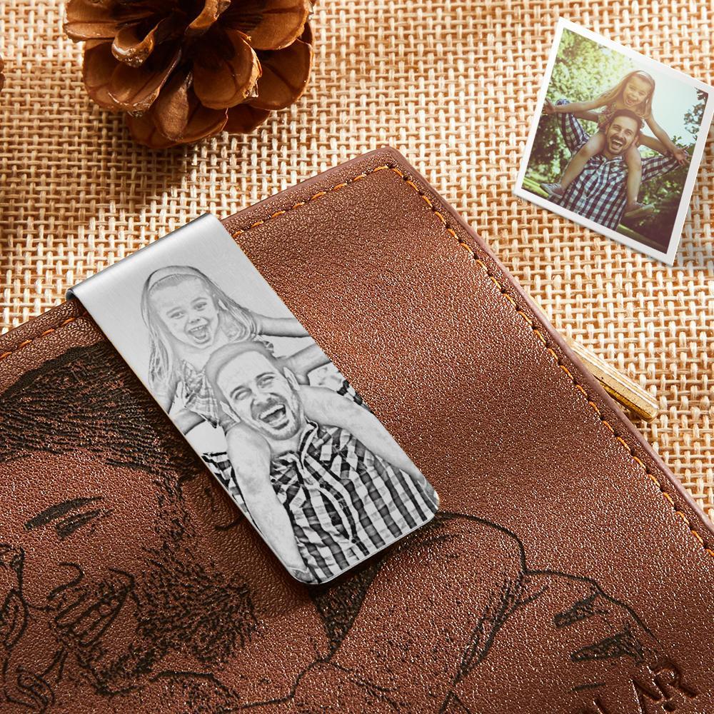 Custom Metal Money Clips Custom Your Photo Gift For Father Lover