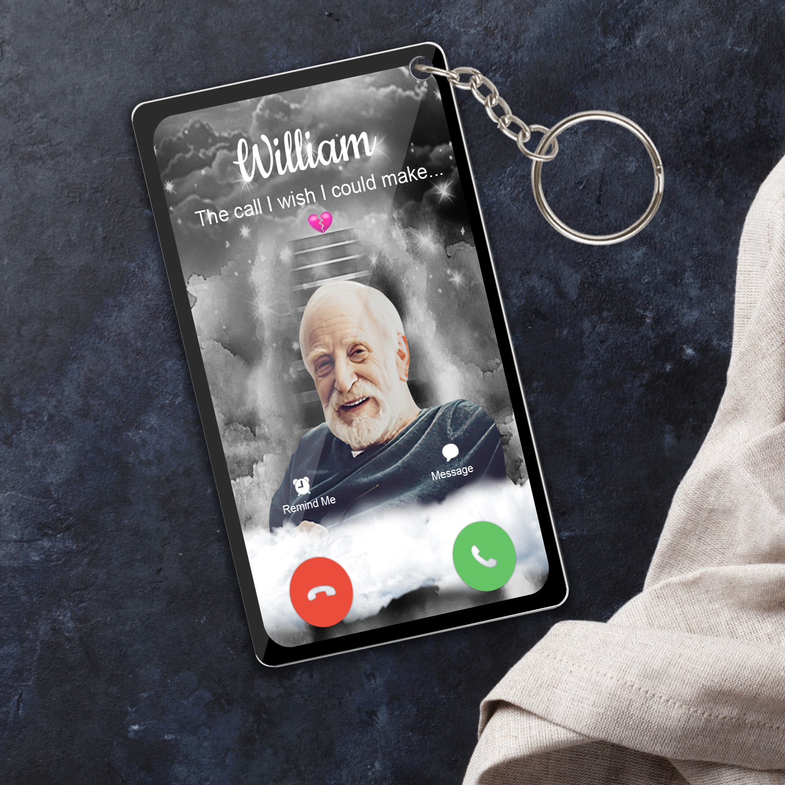 Personalized Acrylic Keychain The Call I Wish I Could Take Memorial