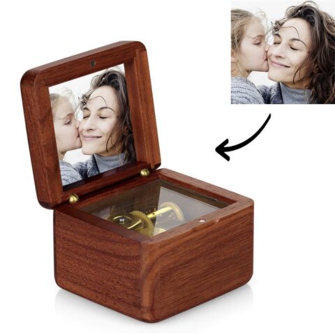 Personalized Photo Music Box Wooden Music Box Unique