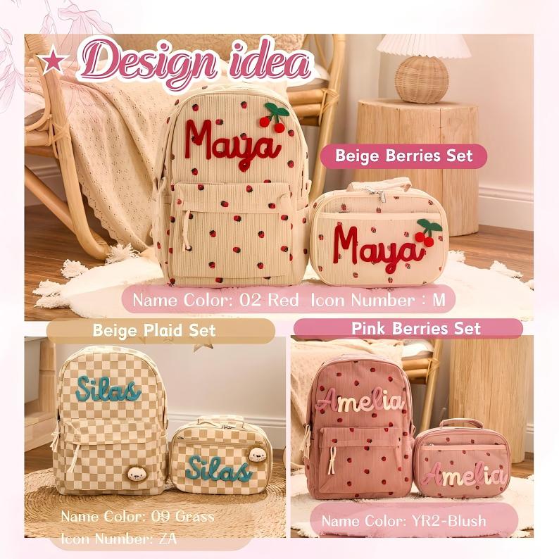 Personalized Set – Backpack and Lunchbag – Back to School