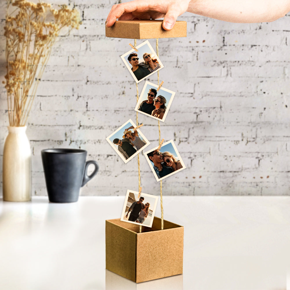 Personalized Pop Out Photo Box Gift for Family